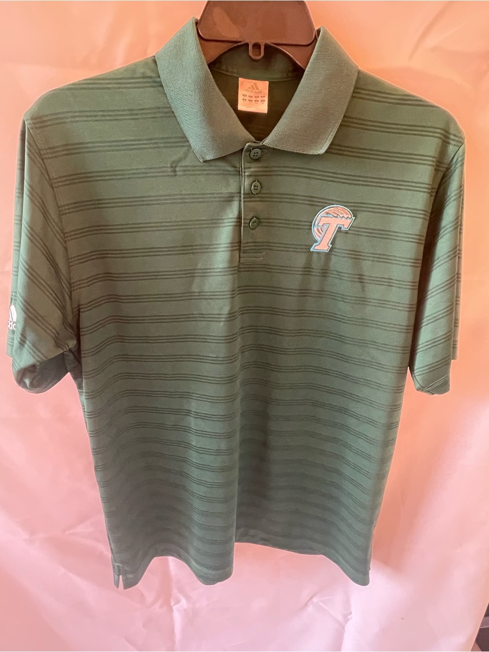 Adidas Tulane Green Wave Men’s Golf Polo Shirt Large